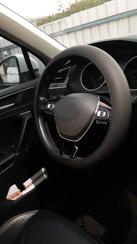 C-1251 Handgogo Black Steering Wheel Cover Leather - Universal Auto Car Accessories Cm