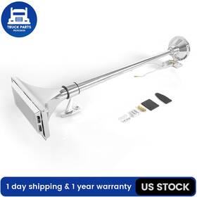 Yy-312-12e Highsoar 150db 12v/24v Single Trumpet Air Horn Kit Universal For Car Truck Boat 29inch