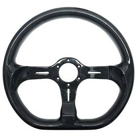 Hwp-fxp-002-1 Hiwowsport 350mm Universal Carbon Fiber Racing Steering Wheel Flat Bottom Semicircle Jet