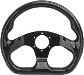 Hwp-fxp-002 Hiwowsport Carbon Fiber Racing Steering Wheel Flat Bottom 320mm Diameter 6 Bolt