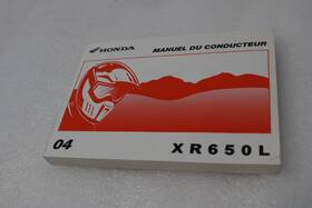 00x33-mbw-6500 Honda New Oem 2004 Xr650l Manuel Du Conducteur