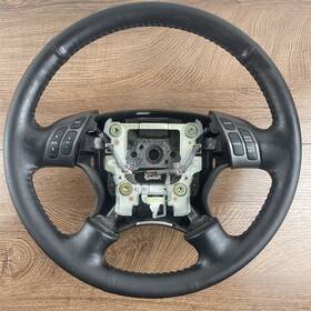 030708l1 Honda 05-2010 Odyssey Steering Wheel Leather Graphite With Cruise Control Audio 022006 C5