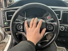 235.ho1b15 Honda Civic 2015 Steering Wheel 186325