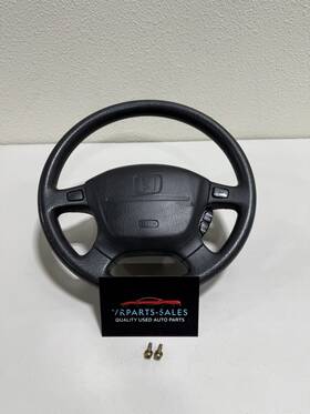 2hgej1231rh548390 Honda 92-95 Civic Ej Black Steering Wheel Assembly Complete Y11rh548390 #8390