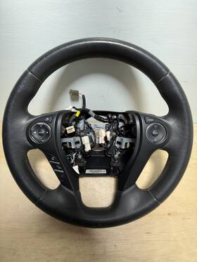 431287-w32 Honda 2013-2017 Accord Steering Wheel Black Leather With Control Buttons Oem