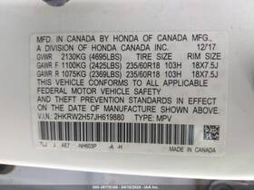 5546169 Honda Used Steering Wheel Fits 2018 Cr-v Grade A