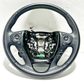 78500-tg7-c520 Honda 2016-2018 Pilot Elite Leather Steering Wheel With Paddle Shifter Oem Black