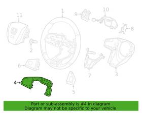 78544-tba-a01zb Honda New Oem 100% Steering Wheel Switch Bezel 2020 Civic 16-19