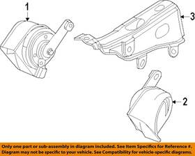 38100tl0g01 Honda Oem 09-15 Rdx Rl Tsx Electrical Horn-low Note Horn