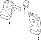 25620eg01b Horn Genuine Oem Infiniti
