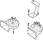 3u0951206a Horn Oem Volkswagen Genuine