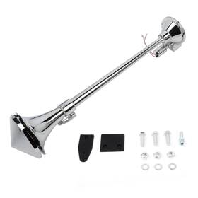 Hp108112a01 Hptour-autoparts For Car Truck Single Trumpet Silver Chrome 135db 12/24v Suv Train Horn