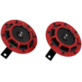 Hp162065a01 Hptour-autoparts For Car Suv Truck 115db 12v 125mm Grill-mount Horns Red Horn Kit