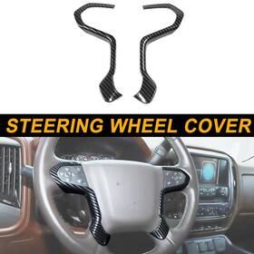 Cca2025102404 Hthe Steering Wheel Cover Trim Interior Accessories For Silverado Gmc Sierra 2014-18