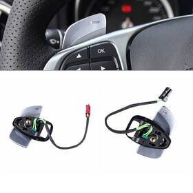 C238 Hukyu 550737271285 Steering Wheel Paddle Shifter For Mercedes Benz W177 W205 C257 W213 Silver