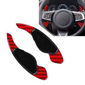 Hukyu 550738352303 Steering Wheel Shift Paddle Extension For Land Rover Range Jaguar Red