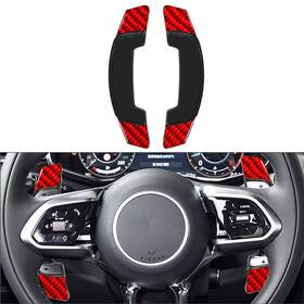Hukyu 550738476429 Steering Wheel Shift Paddle Extension Fit Land Rover Range Jaguar Red