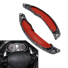 Hukyu 550738603870 2pcs Steering Wheel Shift Paddle Extension For Mitsubishi Lancer Outlander Asx