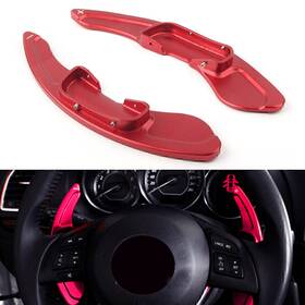 Hukyu 550742567335 Red Steering Wheel Shift Paddle Shifter Extension For Mazda 3 6 Cx-3 Cx-4 5 Mx-5