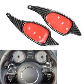 Hukyu 550742939507 Steering Wheel Shift Paddle For Audi A5 S3 S4 S5 S6 Sq5 Rs3 Rs4 Rs5 Carbon Fiber