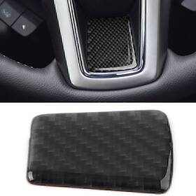 Hukyu 612043602662 Carbon Fiber Car Steering Wheel Cover Panel Trim For Subaru Forester 2013-2018