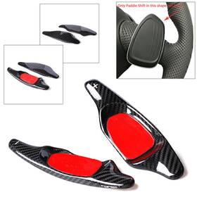 Hukyu 612063668655 Steering Wheel Shift Paddle Extension Carbon Fiber For Audi S3 S5 A5 Sq5 Black