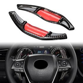 Hukyu-2050yfa1043-1 Hukyu 2 Pcs New Black Steering Wheel Shift Paddle For Toyota Camry Corolla Rav4 18-20