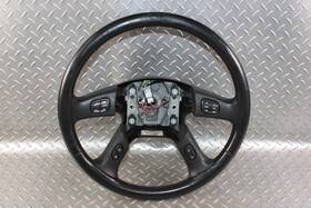 235-hummer Hummer 03-07 H2 Worn Black Leather Driver Column Steering Wheel With Controls Oe