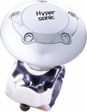 Hp2418-14aa Hypersonic Vehicle Power Handle Car Steering Wheel Spinner Medium Silver