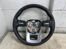 235-10591 Hyundai 2024 Santa Fe Black Silver Trim Steering Wheel Oem