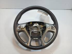 235.hy1211 Hyundai 2011 Tucson Steering Wheel Black Leather With Controls 12939992