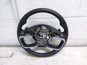 235.hy1d24 Hyundai 2024 Santacruz Black Leather Steering Wheel With Paddle Shifter Oem