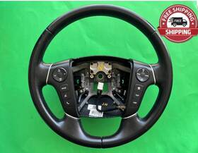 56130-2m000 Hyundai 2013 Genesis Leather Steering Wheel With Control Switch Oem