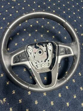 1r260ry Hyundai Mobis 56100 Fits 2011-2014 Accent Solaris Genuine Leather Steering Wheel