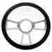 Hz-5506 Cfr Performance Billet Aluminum 14 Steering Wheel W Half Wrap Genuine Leather 5506 Chrome