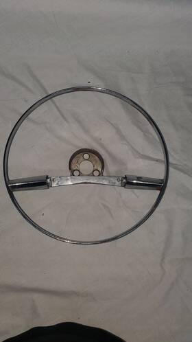 5010 I-5 Classic Chevy 57 Bel Air And 210 Steering Wheel Chrome Horn Ring 1957