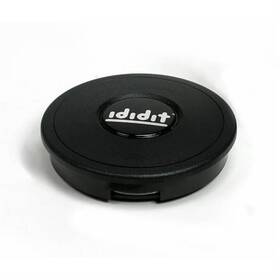 2611020010 Ididit Horn Button Black Plastic With Logo