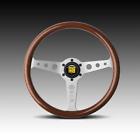 Ind35ma0p Momo Italy Steering Wheel Heritage Wood Aluminum Silver 8024055197210