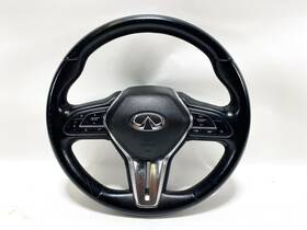 48430-4ga6a Infiniti 15-20 Q50 Steering Wheel Black With Pad Switch Button Assembly Oem