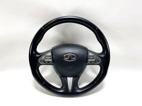 48430-4ge2e Infiniti 14-17 Q50 Steering Wheel Black With Pad And Switch Button Assembly Oem