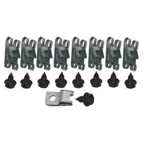 Acf304 Inline Tube 73-77 Chevelle Monte El Camino A Body With Ret Fuel Line Clips Bracket Set