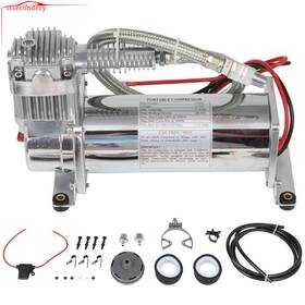 11605277 Issecondery Silver Air Compressor Kit 12v 200psi W 1/4 Inch Npt Fits Train Horn High Pressure