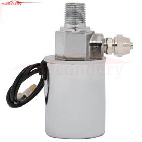 11613502 Issecondery 1x Electric Solenoid Valve 12v 200psi Fits 1/4 Inch Air Tube Train Horn Metal Silver