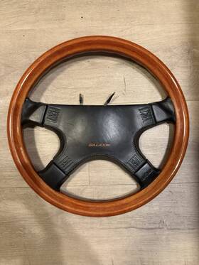 Kba-70109 Italvolanti Italvolenti Galaxy-h Wooden Steering Wheel