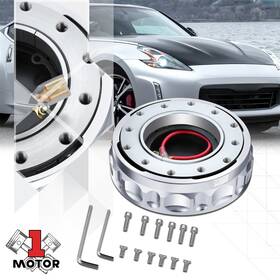 Mt1-ls0709ltzrq2j J2 Engineering Silver 6-bolt Steering Wheel Twist Lock Hub Quick Release Adapter Kit With Keys