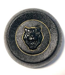 33863b Jaguar E-type Xke Series 3 1971-75 Black Gold Horn Button