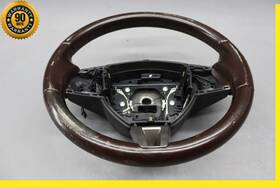 7w833l598dc Jaguar 09-11 Xf Xfr X250 Brown Leather Wrapped Steering Wheel Assembly Oem
