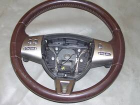 8x23abams289082647 Jaguar Oem 2009 Xf Brown Leather Wheel Paddles Audio Controls