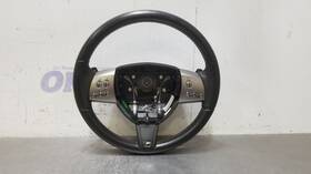 9w83largt Jaguar 11 2011 Xk Xkr Oem Steering Wheel Black Leather - See Images