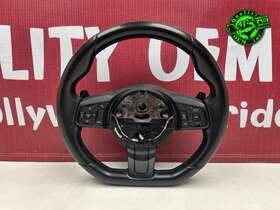 Gx5m3f563hd8pvj Jaguar 2014-2020 F-type Flat Bottom Steering Wheel With Paddle Shift Black Oem